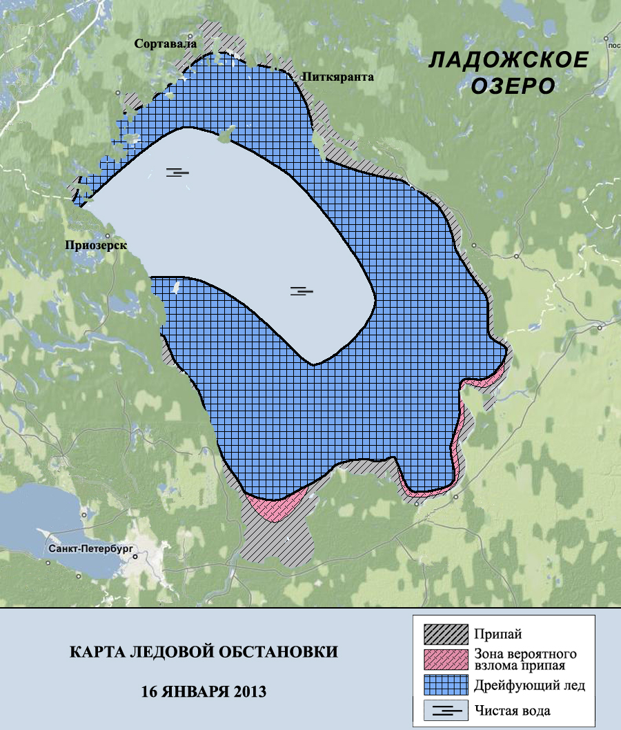 Карта ладожского озера с населенными пунктами