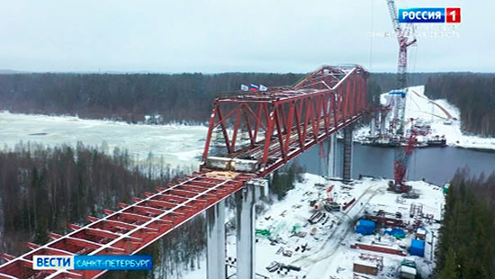 Новый мост через свирь в подпорожье